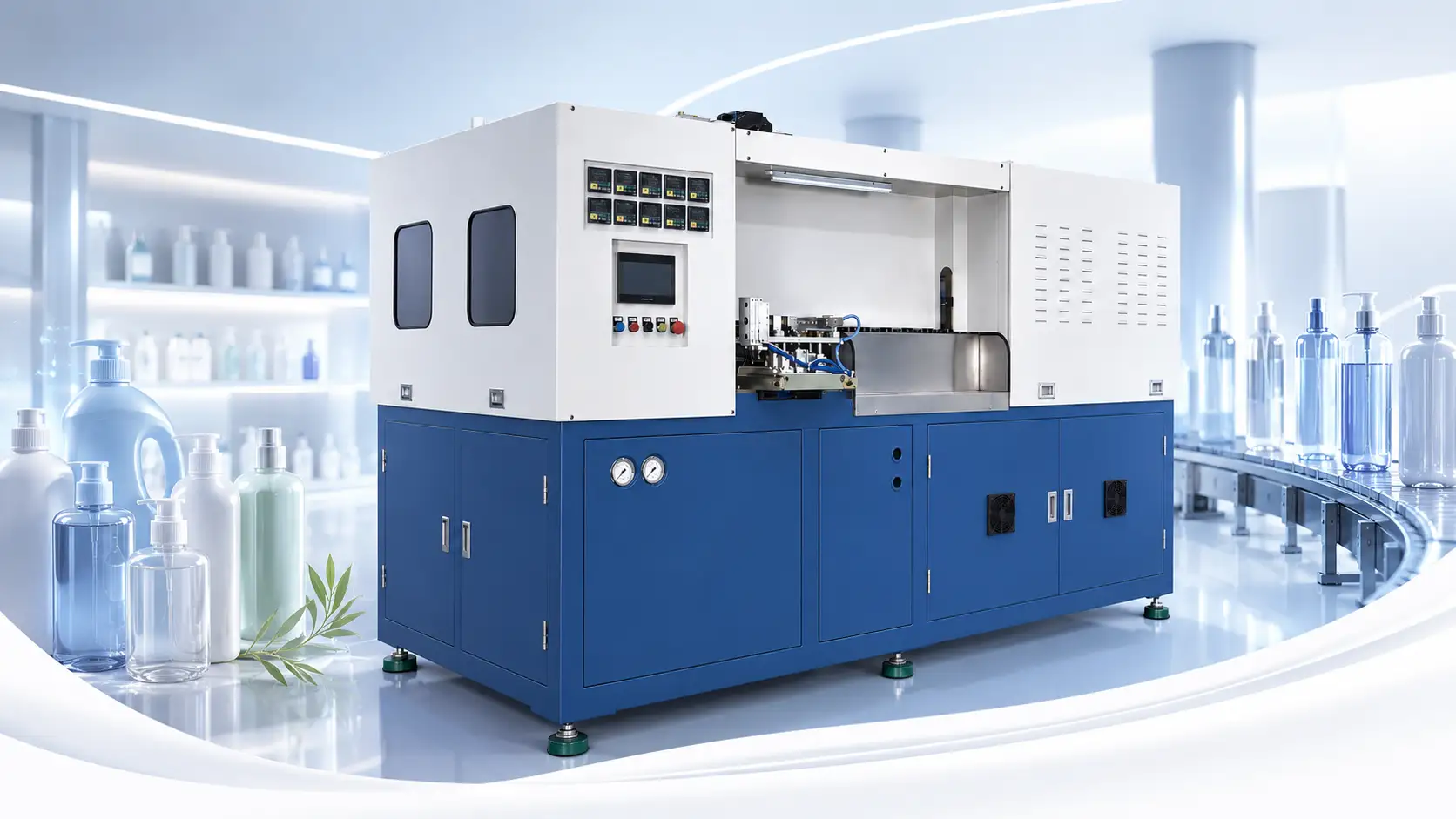 Linea di produzione di macchine per soffiaggio servoassistite potenziate serie HGA ES