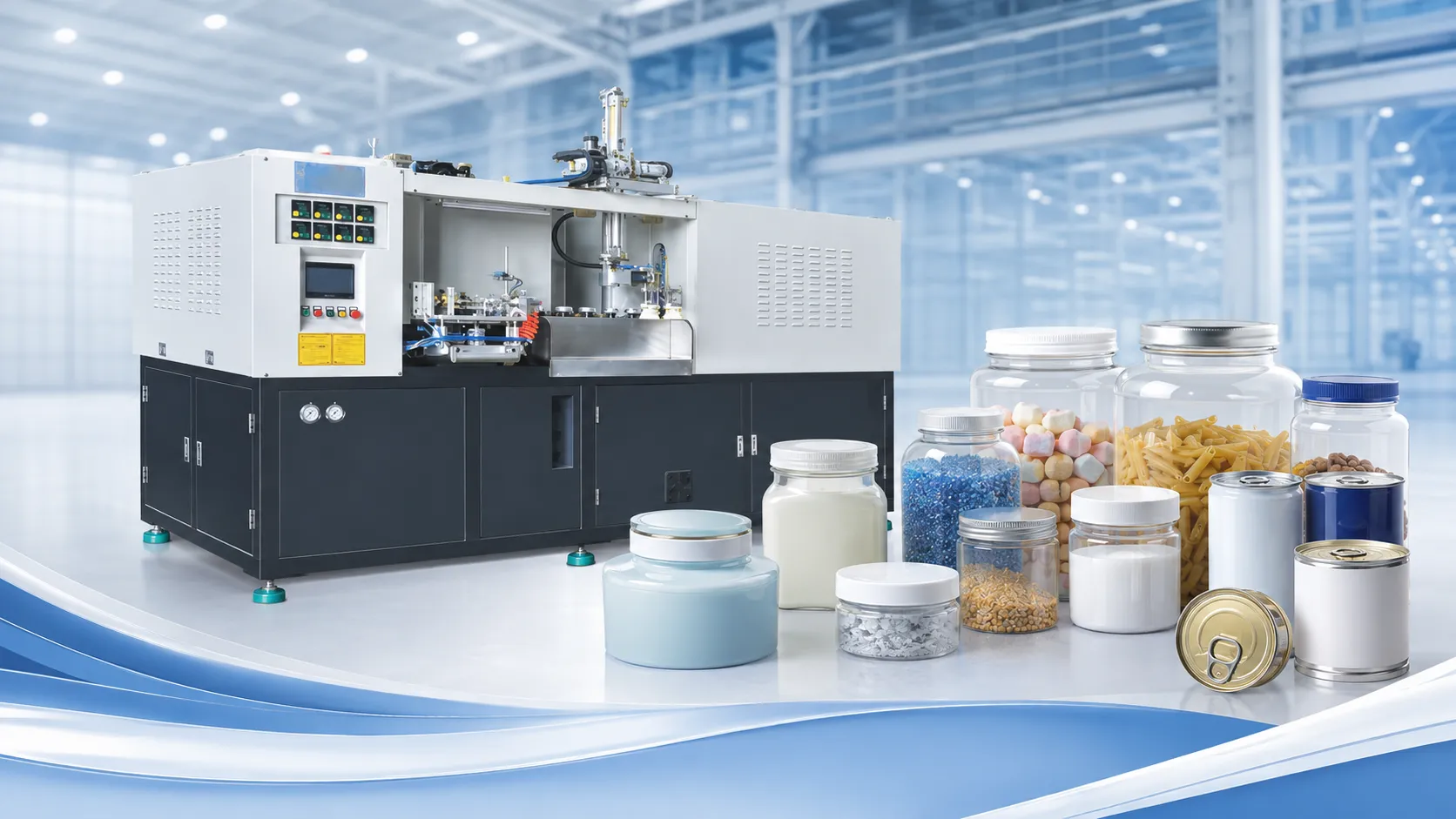 HGA.ES-2C130 2-cavity food jar ISBM blow molding machine